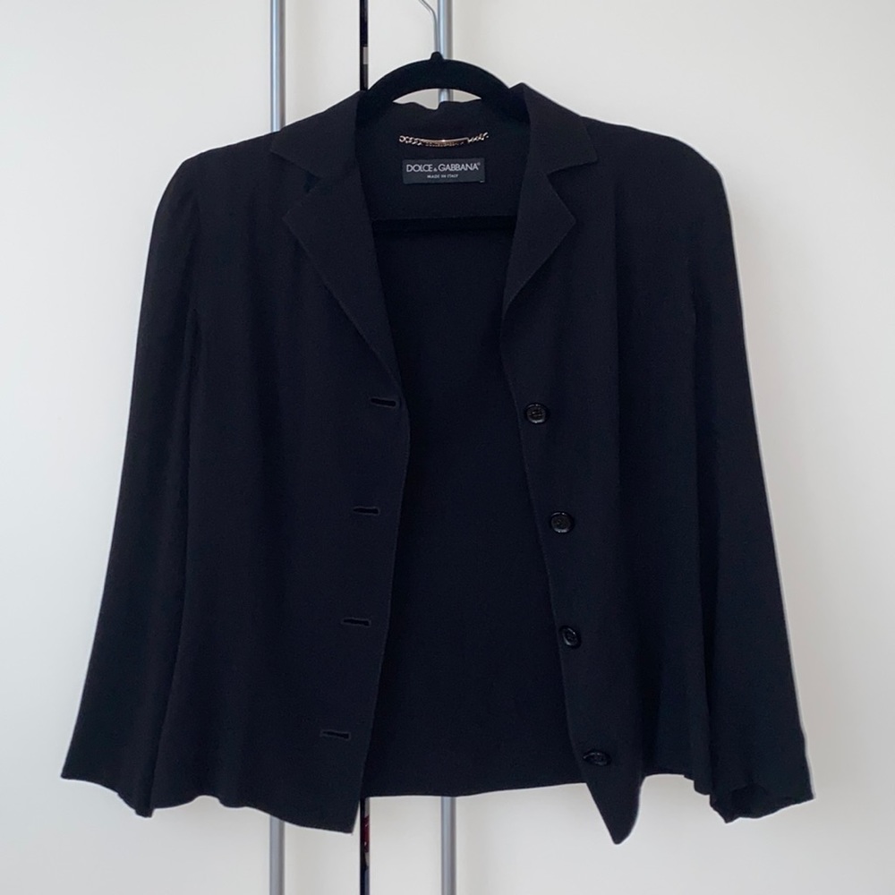 Dolce & Gabbana silk blazer style blouse